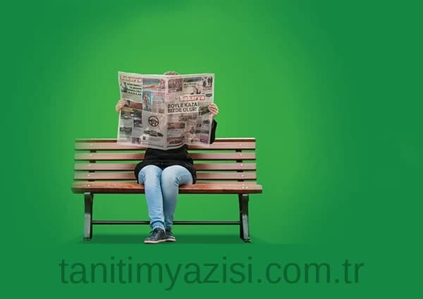 Gazete reklam alanı örneği