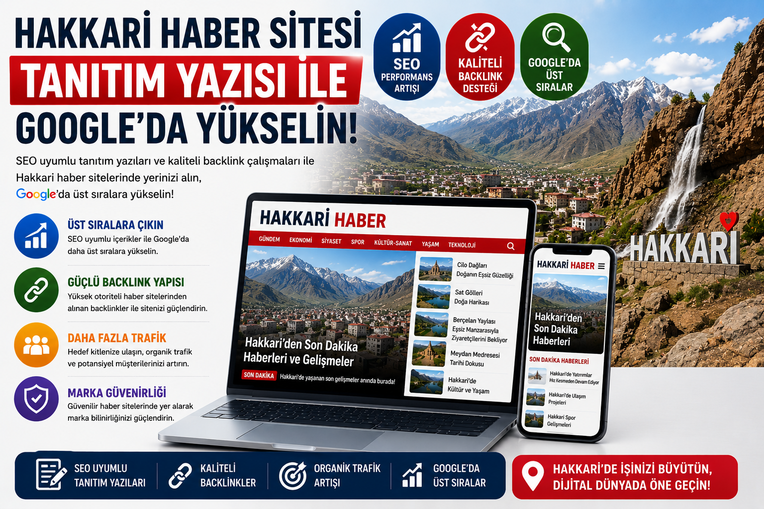 Hakkari Haber Sitesi Tanıtım Yazısı ile Google’da Yükselin | Tanıtım Yazısı Backlink