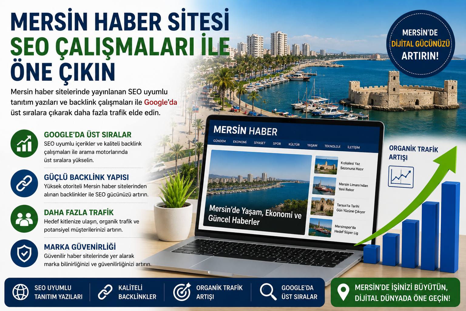 Mersin Haber Sitesi SEO Çalışmaları ile Öne Çıkın | Tanıtım Yazısı Backlink