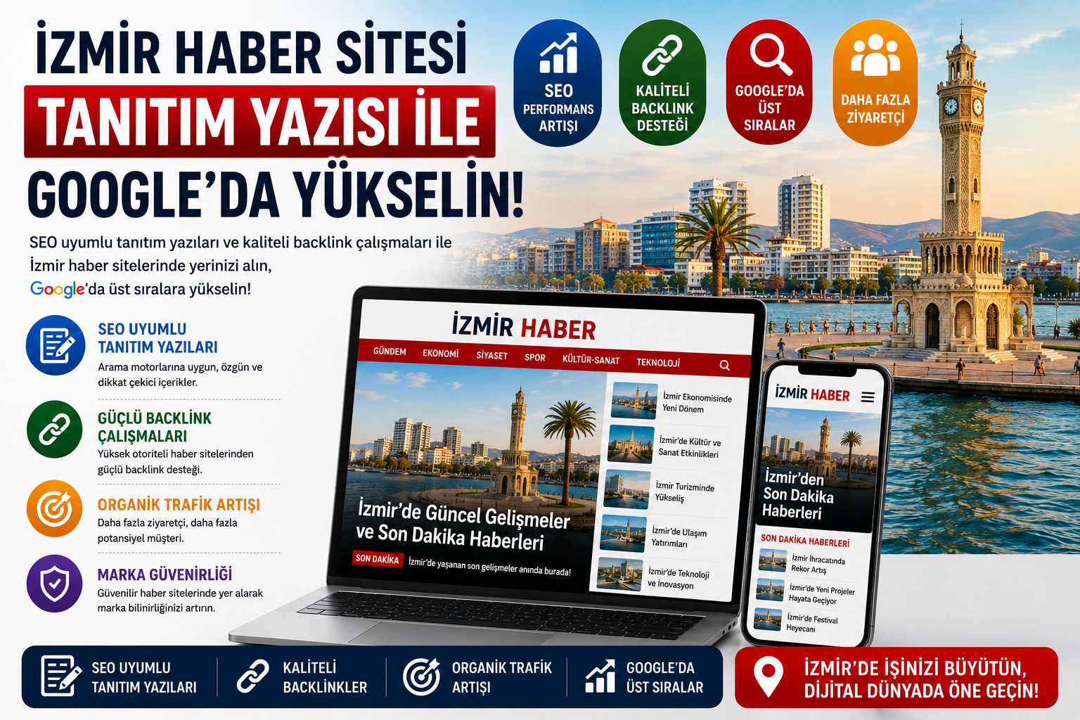 İzmir Haber Sitesi Tanıtım Yazısı ile Google’da Yükselin | Tanıtım Yazısı Backlink