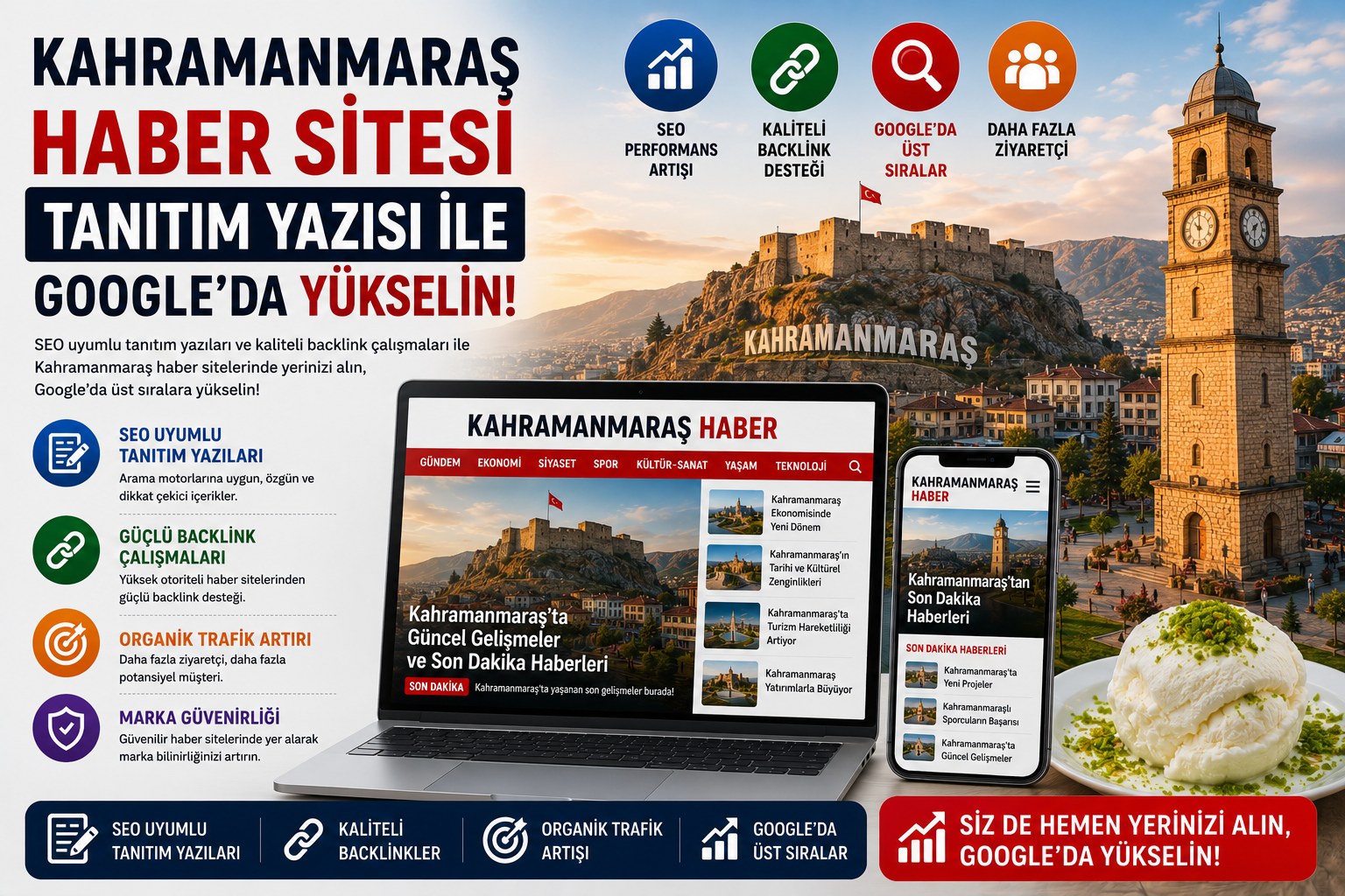 Kahramanmaraş Haber Sitesi Tanıtım Yazısı ile Google’da Yükselin | Tanıtım Yazısı Backlink