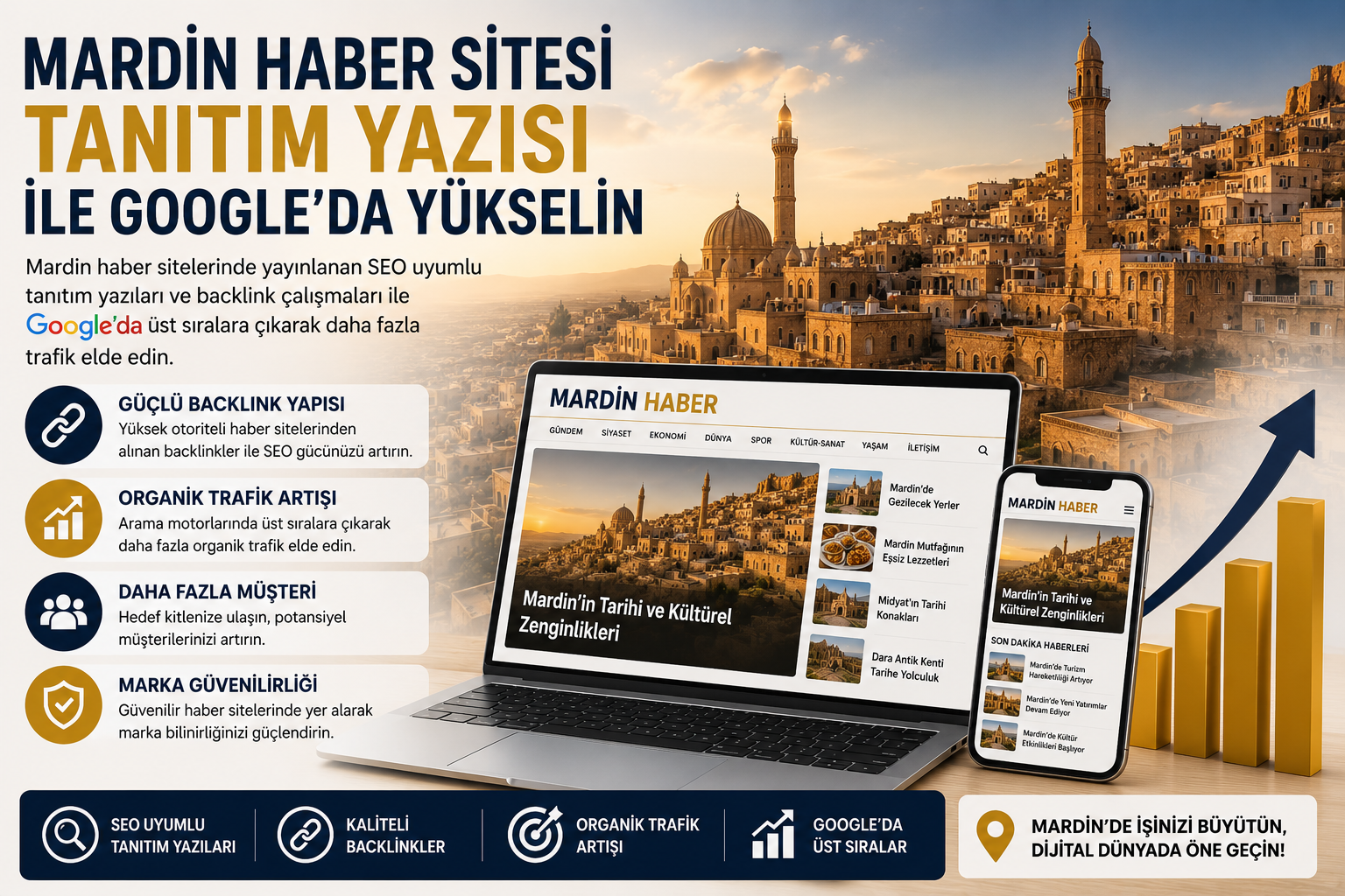 Mardin Haber Sitesi Tanıtım Yazısı ile Google’da Yükselin | Tanıtım Yazısı Backlink