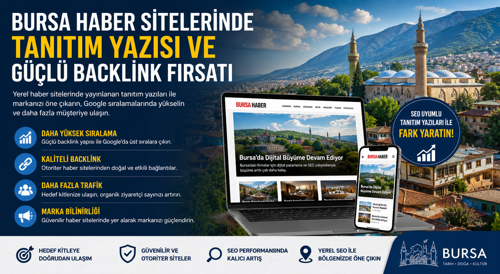 Bursa Haber Sitelerinde Tanıtım Yazısı ve Güçlü Backlink Fırsatı | Tanıtım Yazısı Backlink