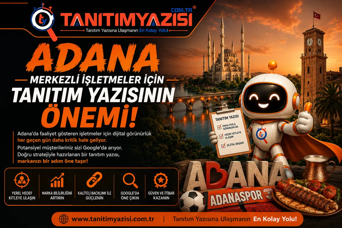 Adana tanıtım yazısı görseli