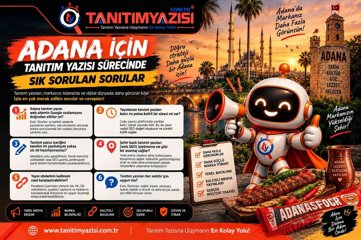 Adana tanıtım yazısı görseli