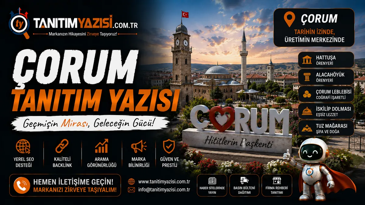 Çorum tanıtım yazısı görseli