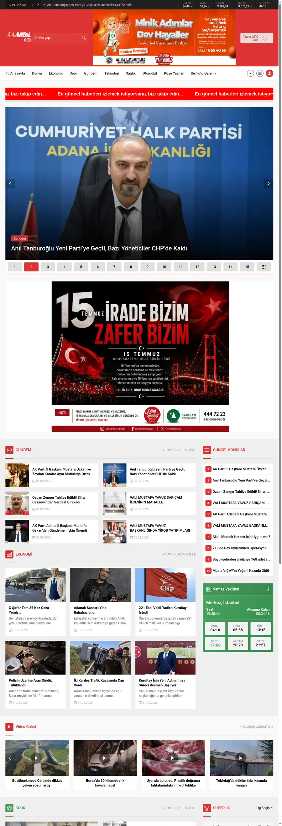 Adanahaberal.com önizleme