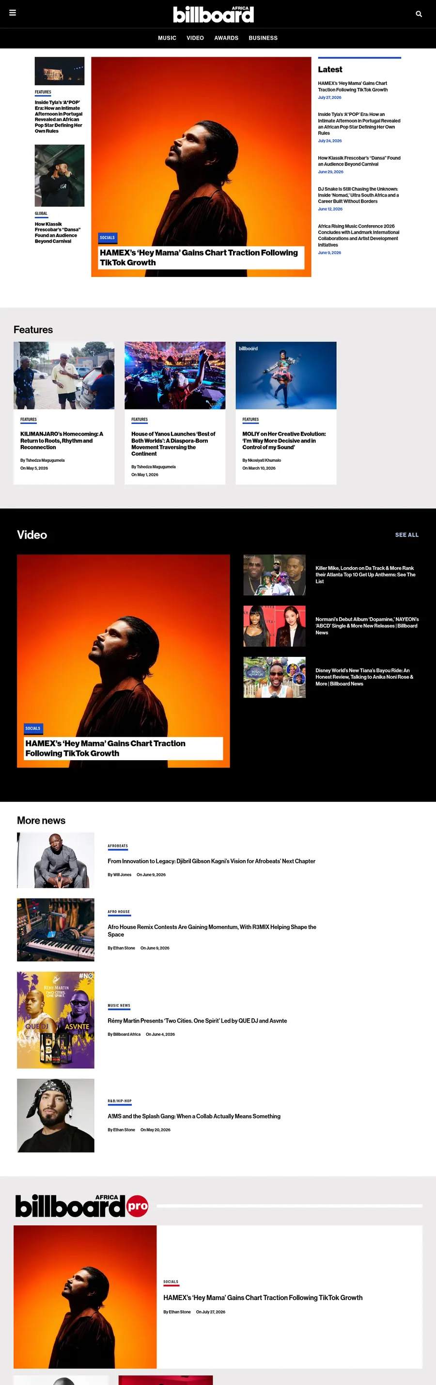 Africa.billboard.com önizleme