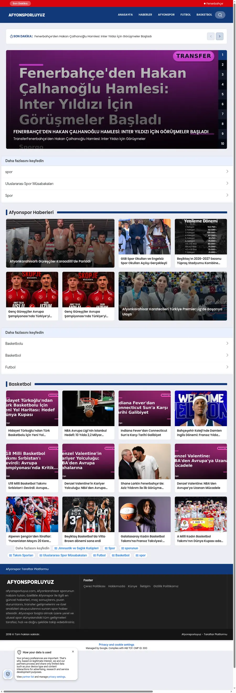 Afyonsporluyuz.com önizleme