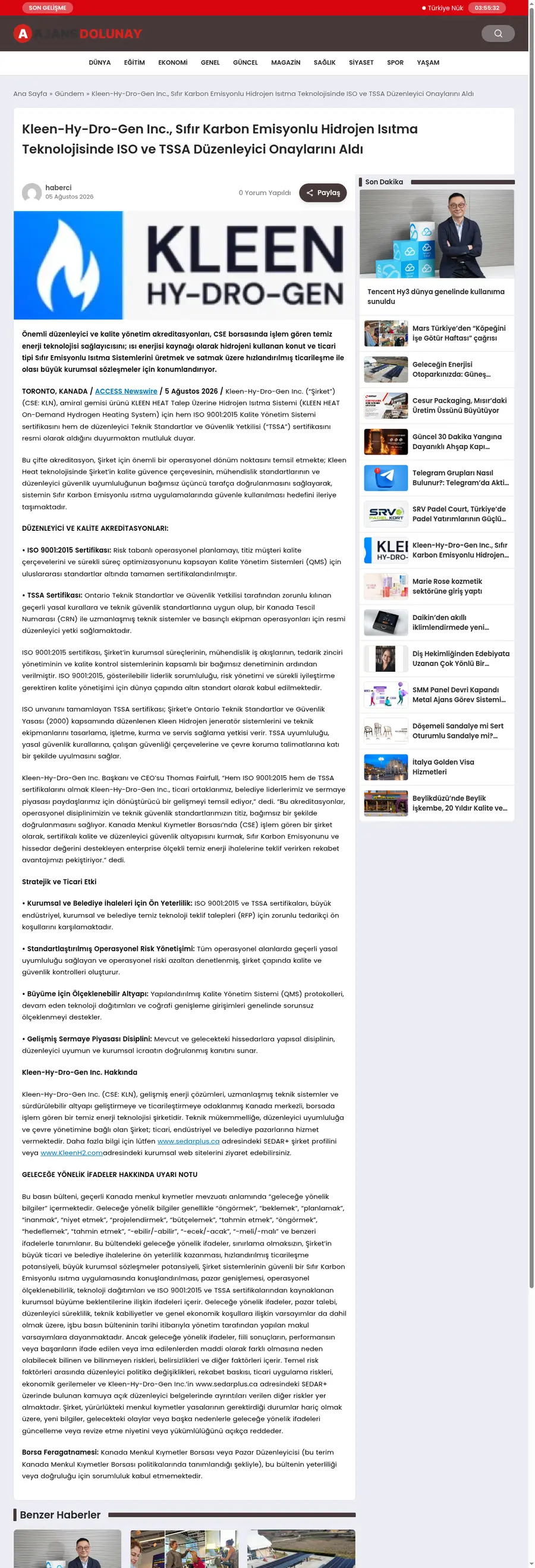 Ajansdolunay.com önizleme