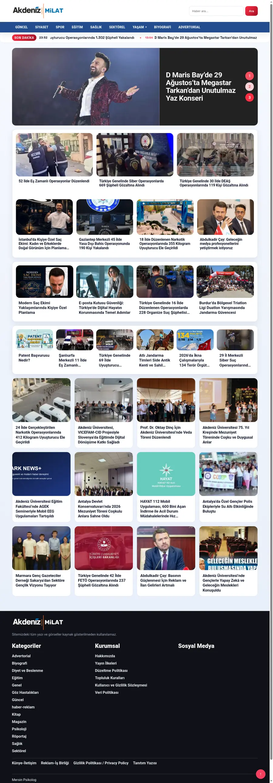 Akdenizmilat.com önizleme