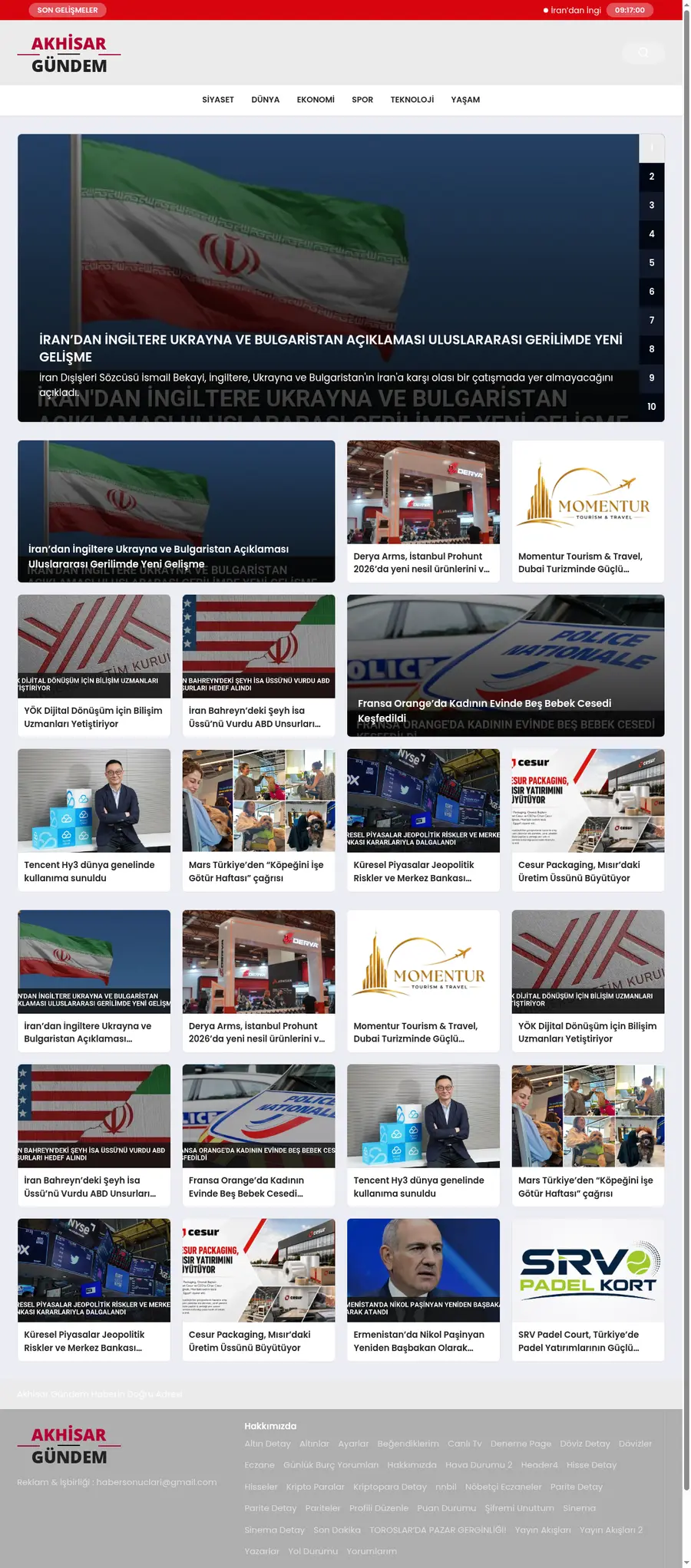 Akhisargundem.net önizleme