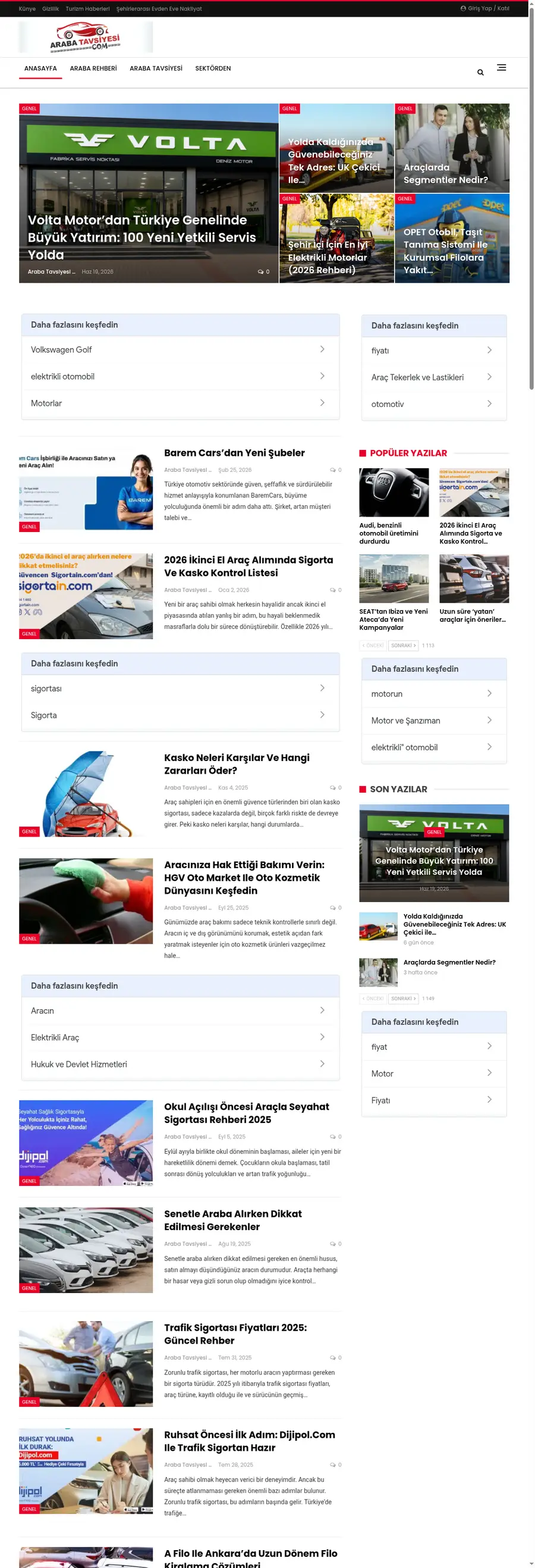 Arabatavsiyesi.com önizleme