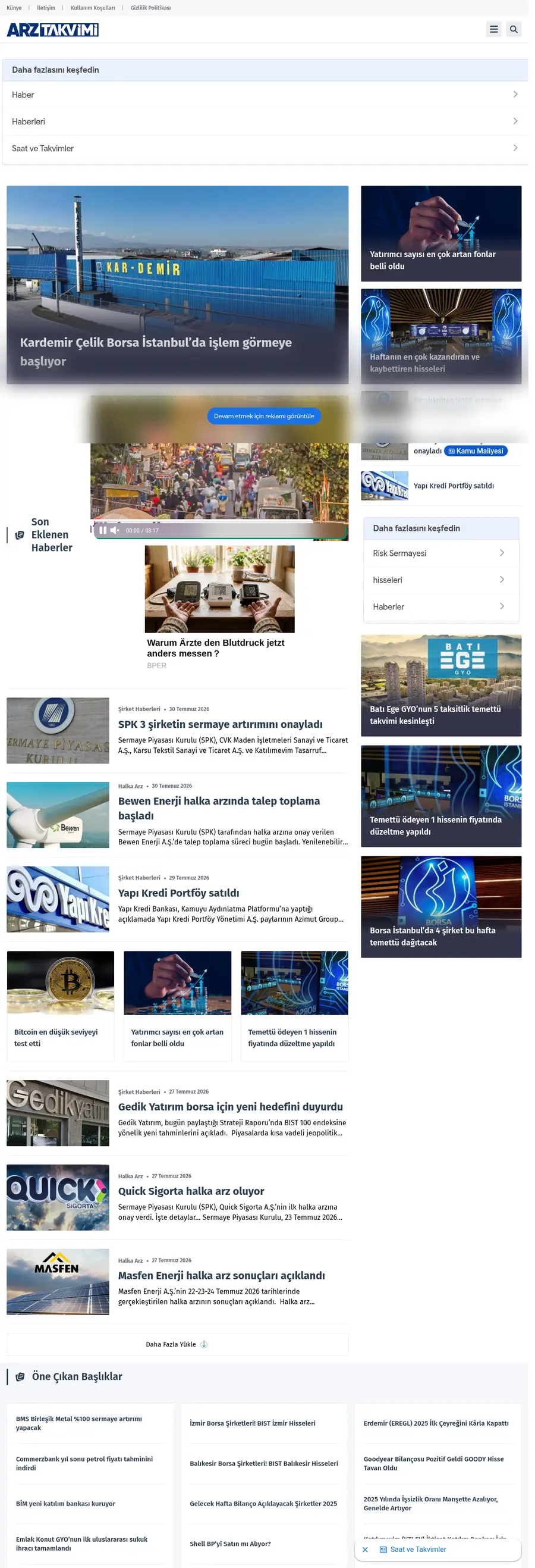 Arztakvimi.com.tr önizleme