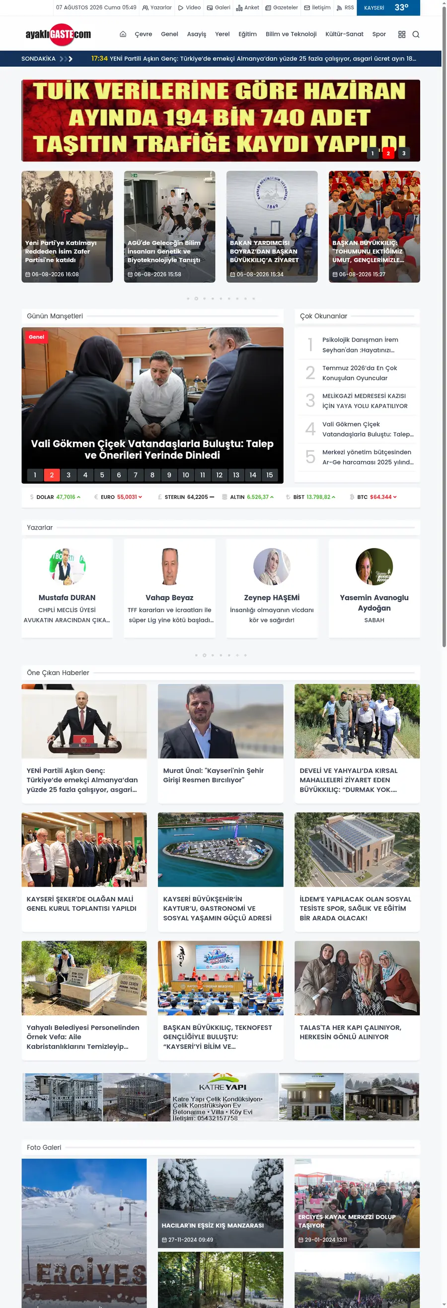 Ayakligaste.com önizleme