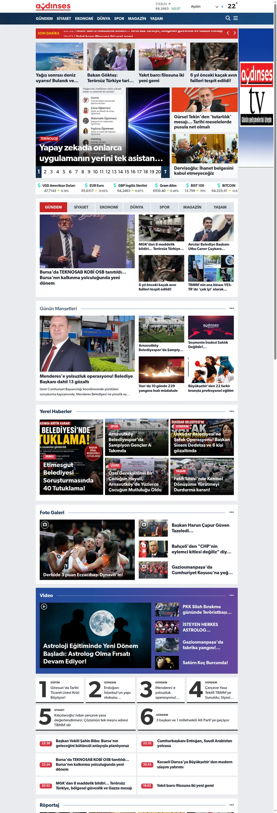 Aydinses.com önizleme