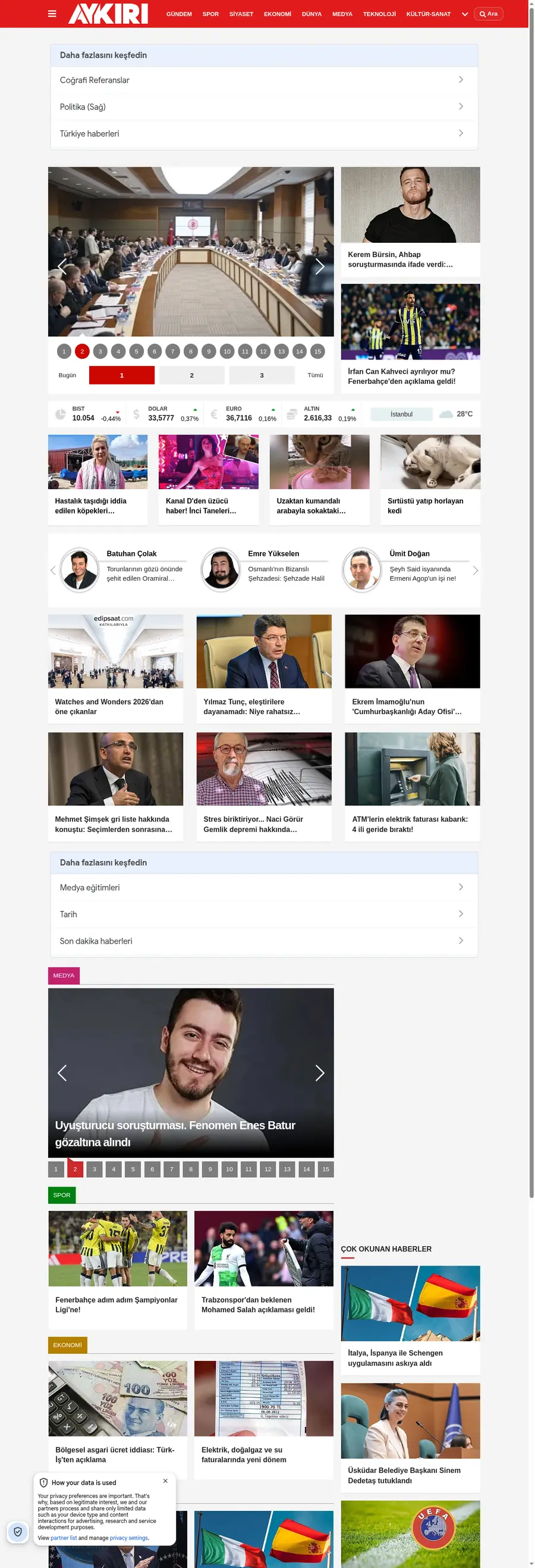 Aykiri.com.tr önizleme