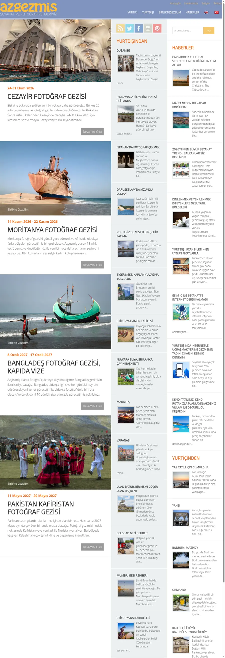 Azgezmis.com önizleme