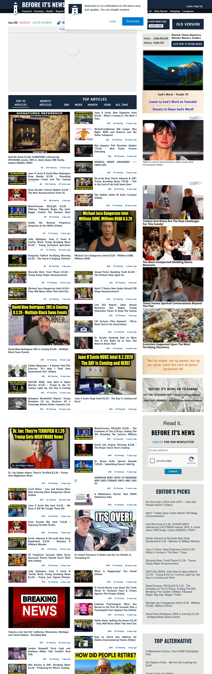 Beforeitsnews.com önizleme