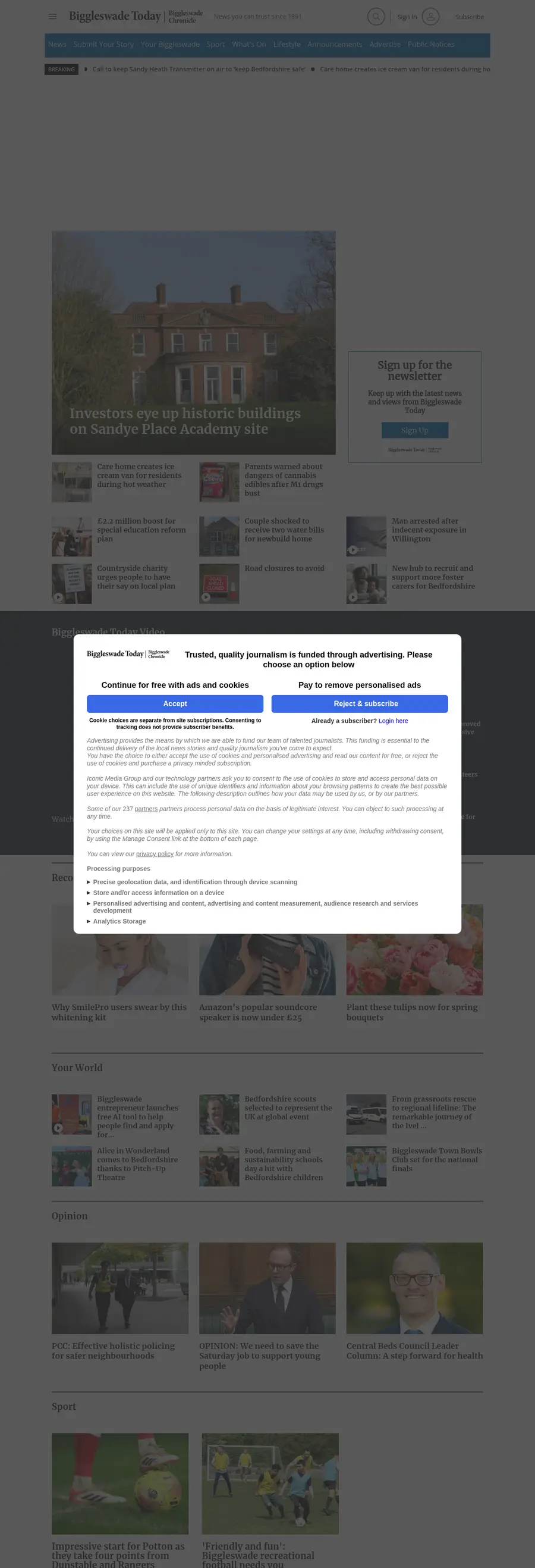 Biggleswadetoday.co.uk önizleme
