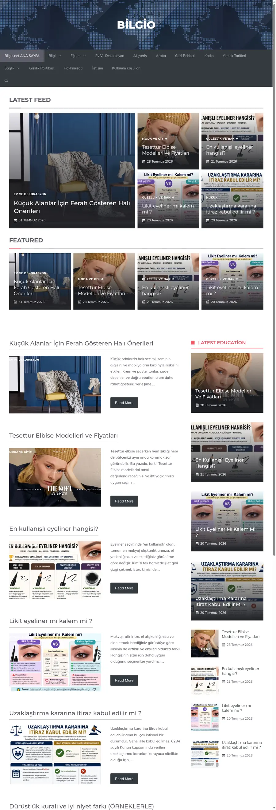 Bilgio.net önizleme