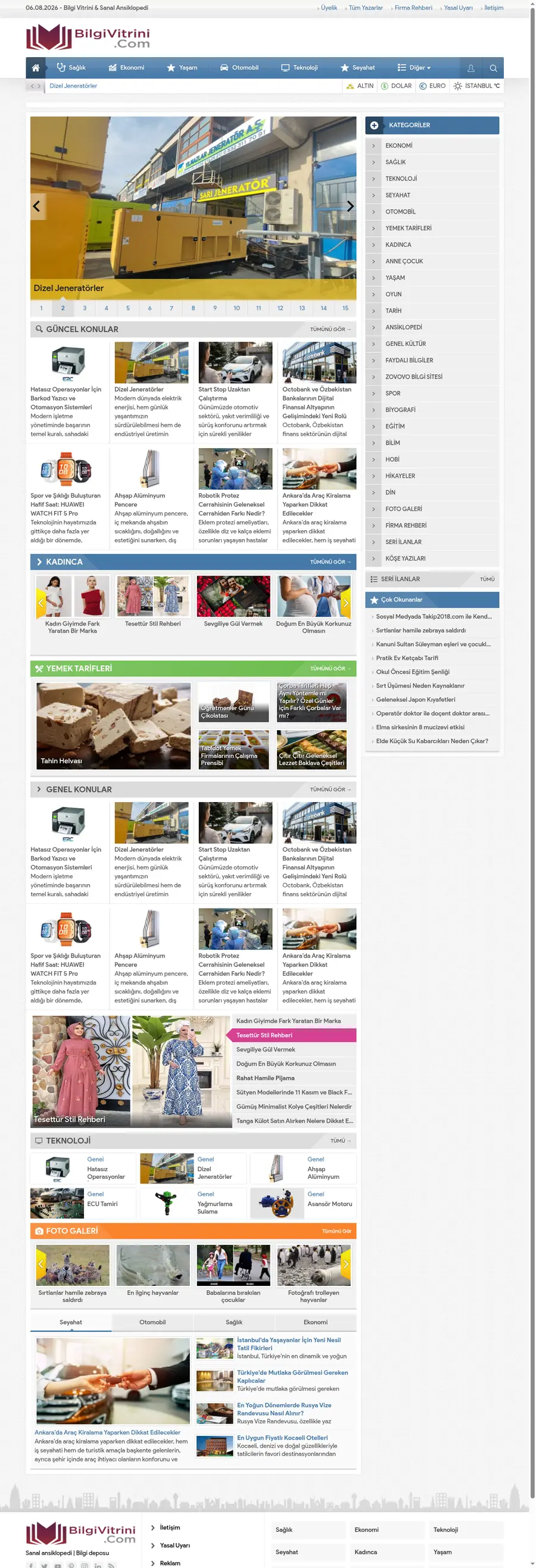 Bilgivitrini.com önizleme