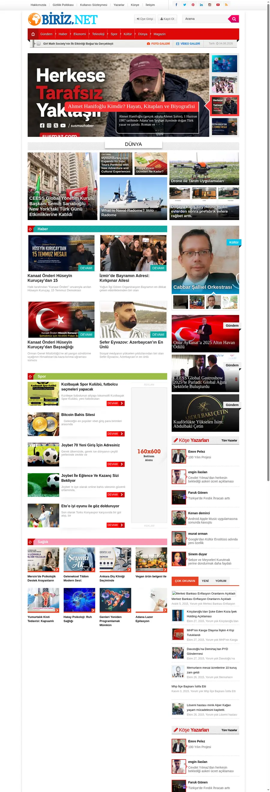 Biriz.net önizleme