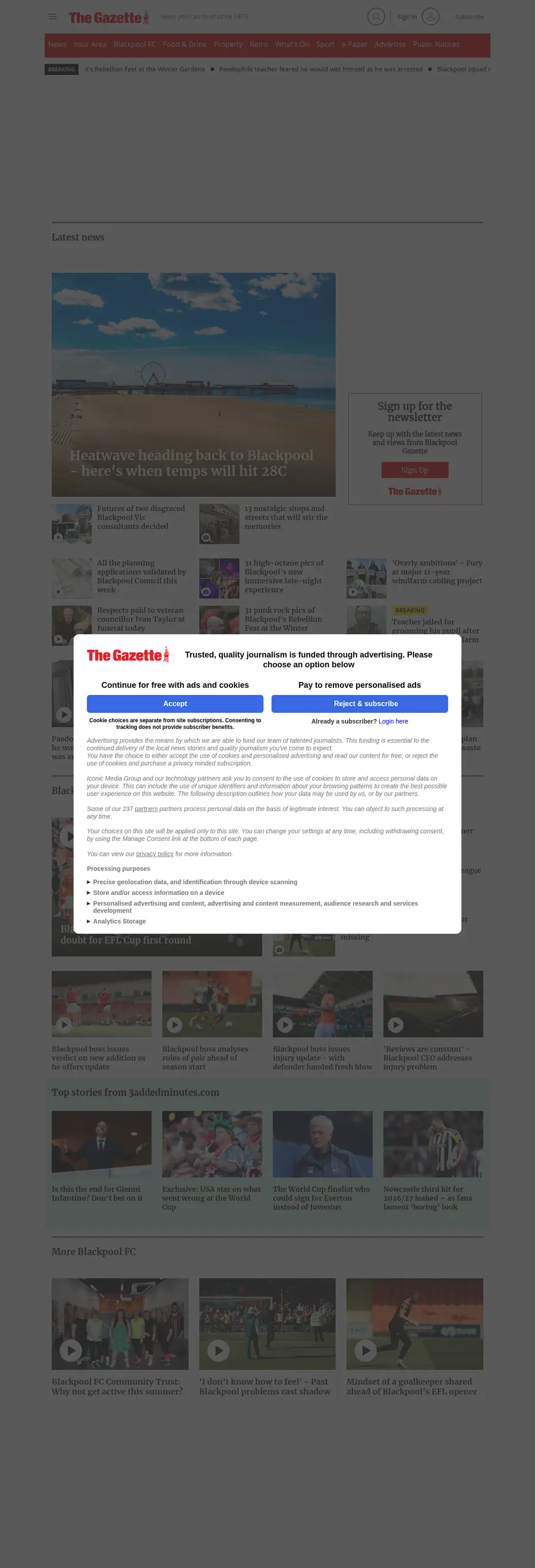 Blackpoolgazette.co.uk önizleme