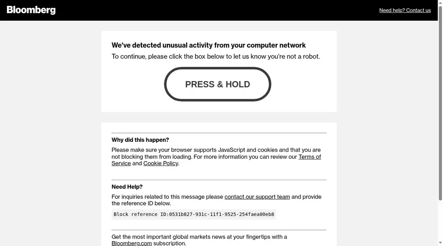 Bloomberg.com önizleme