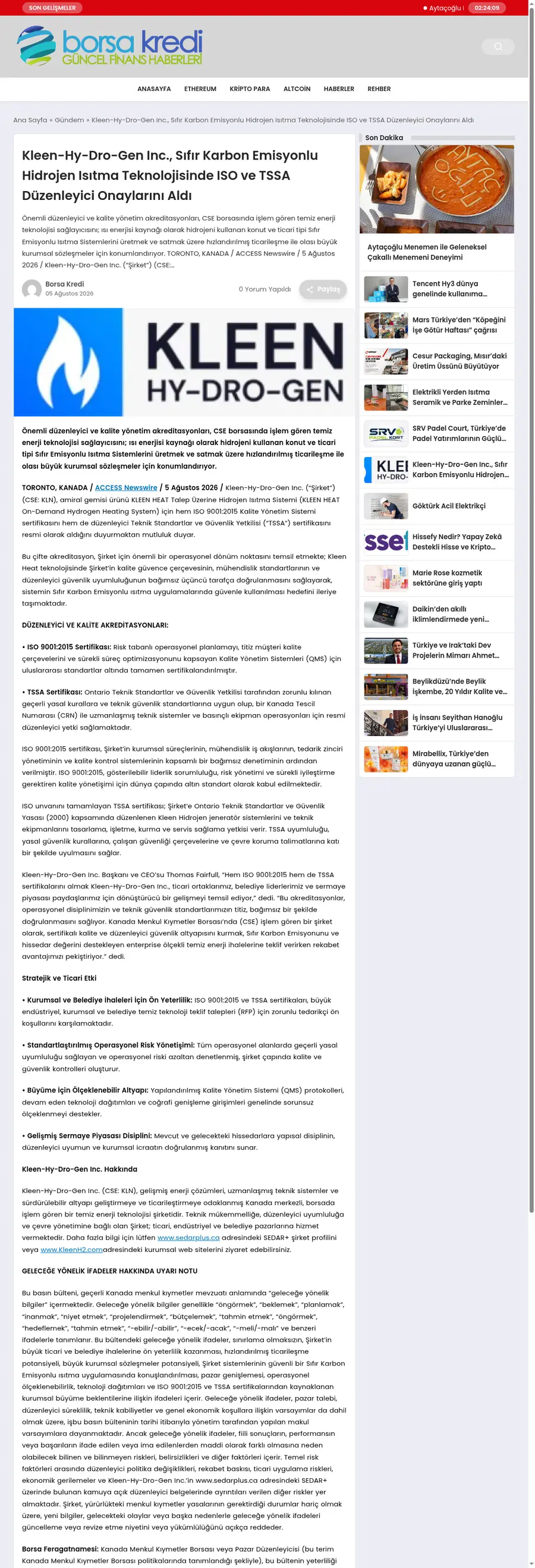 Borsakredi.net önizleme