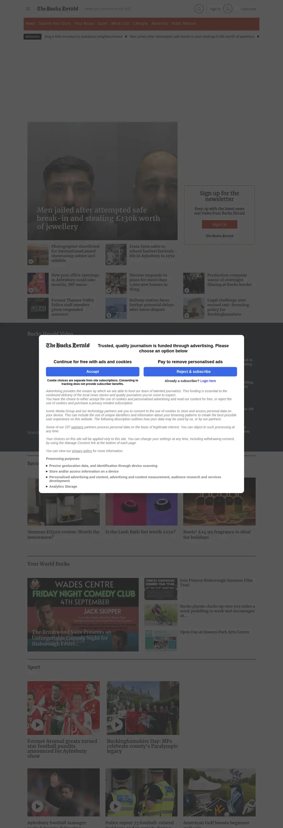 Bucksherald.co.uk önizleme