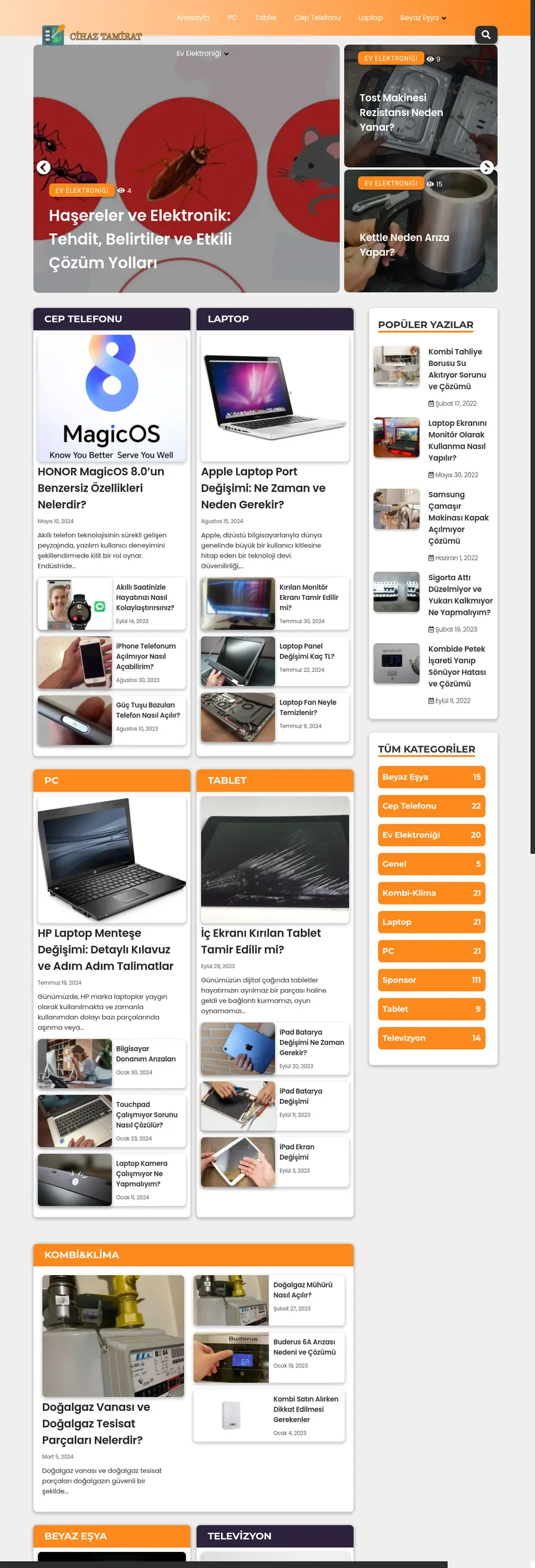 Cihaztamirat.com önizleme