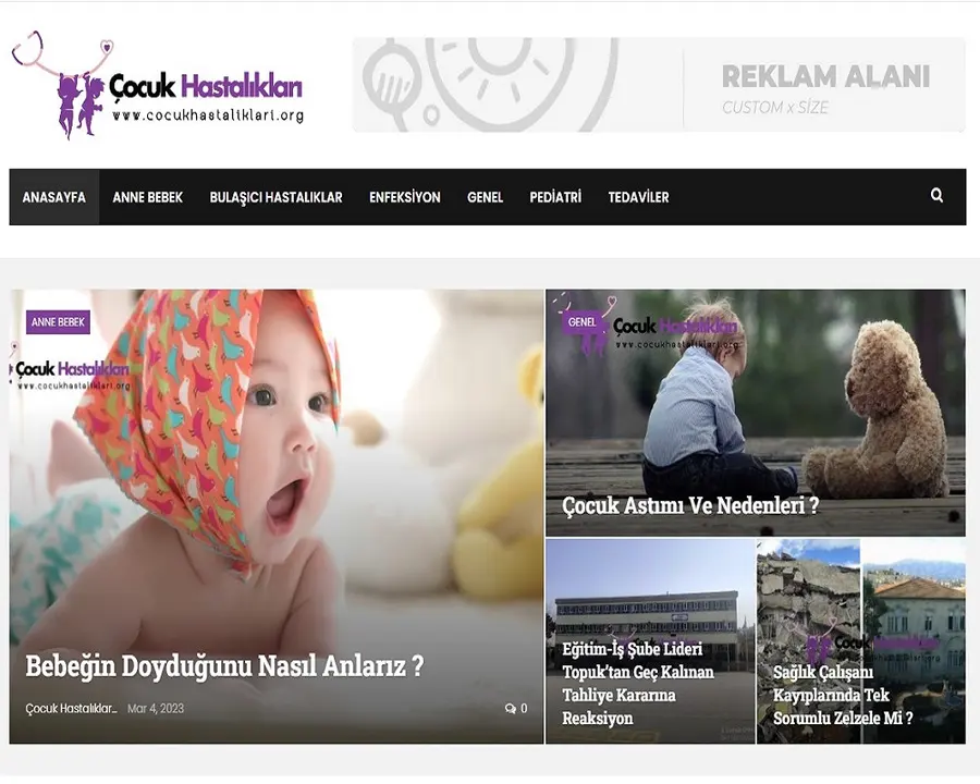 Cocukhastaliklari.org önizleme