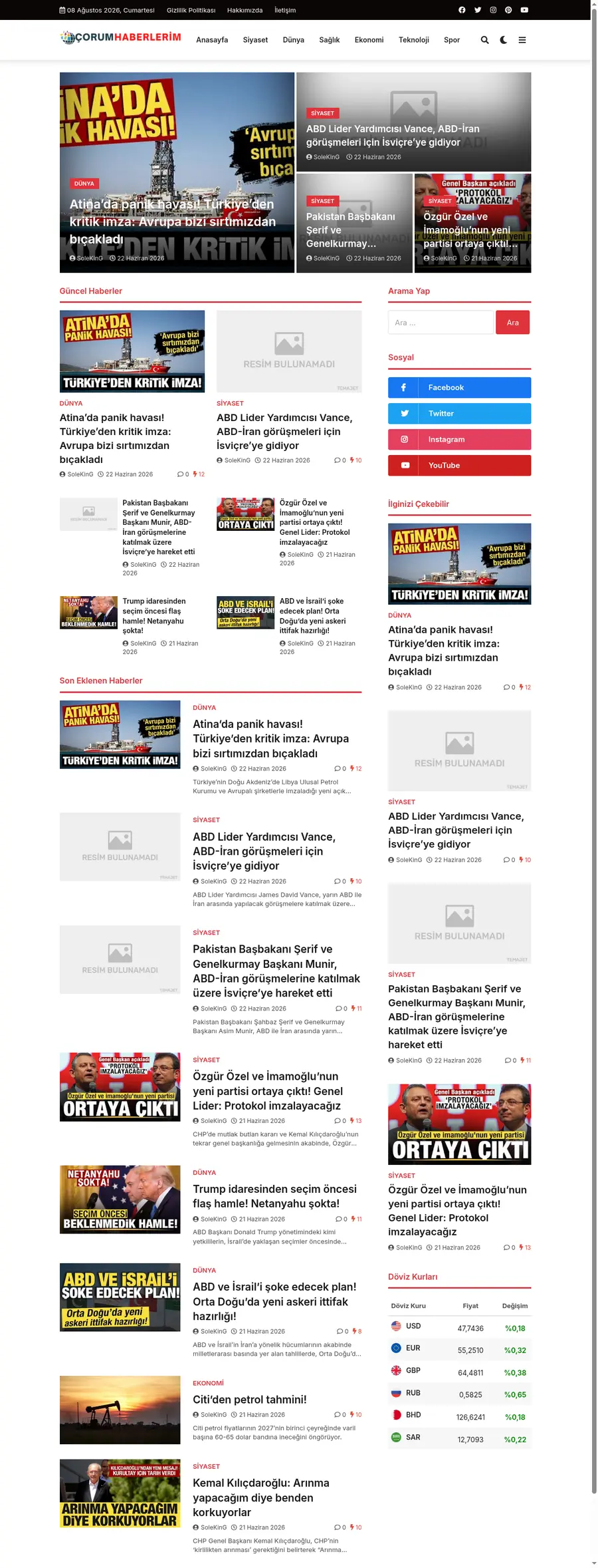 Corumhaberlerim.com.tr önizleme