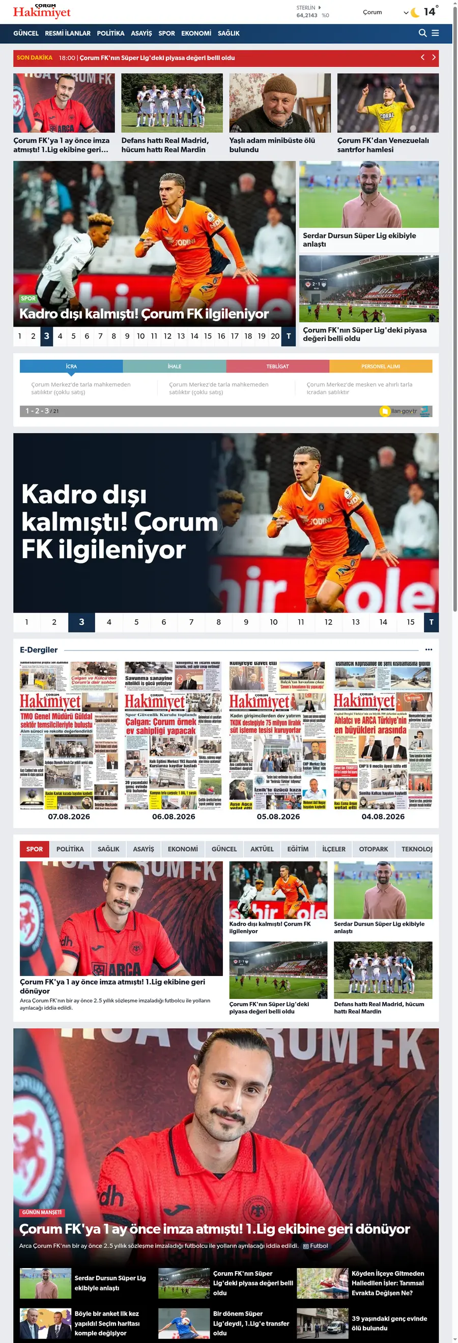 Corumhakimiyet.net önizleme
