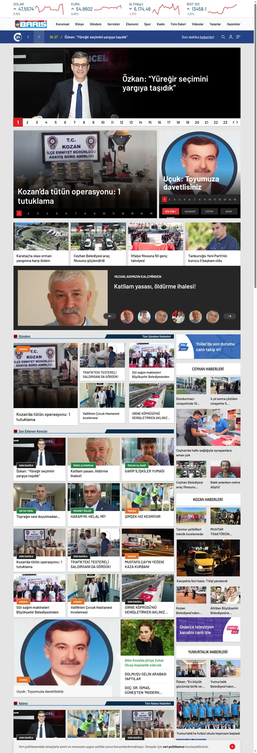 Cukurovabarisgazetesi.net önizleme