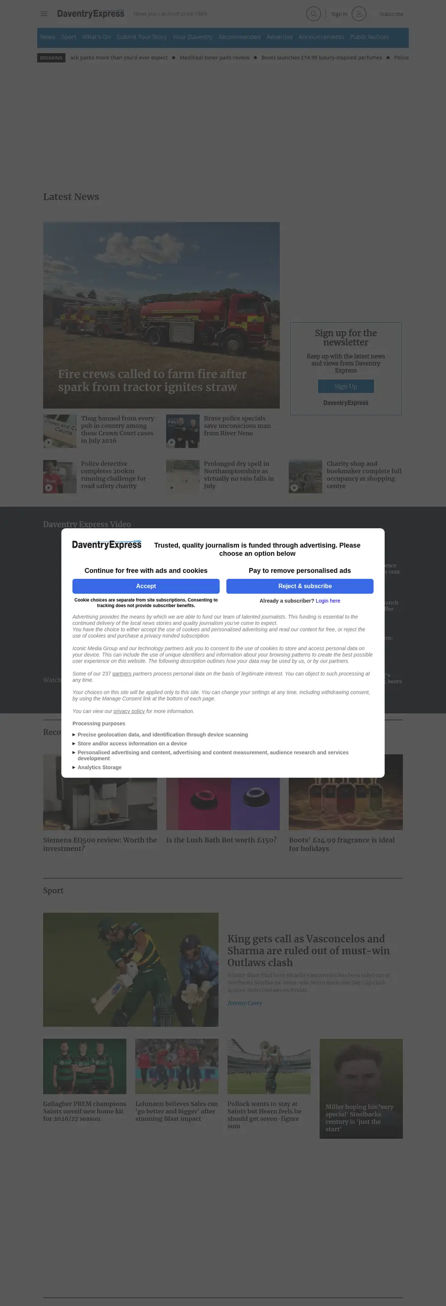 Daventryexpress.co.uk önizleme