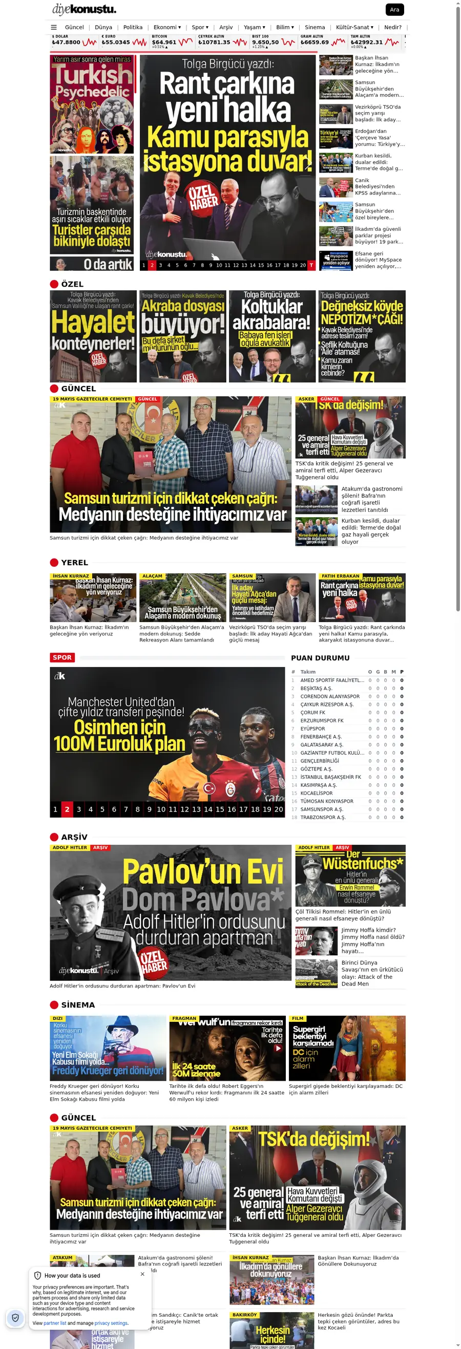 Diyekonustu.com önizleme