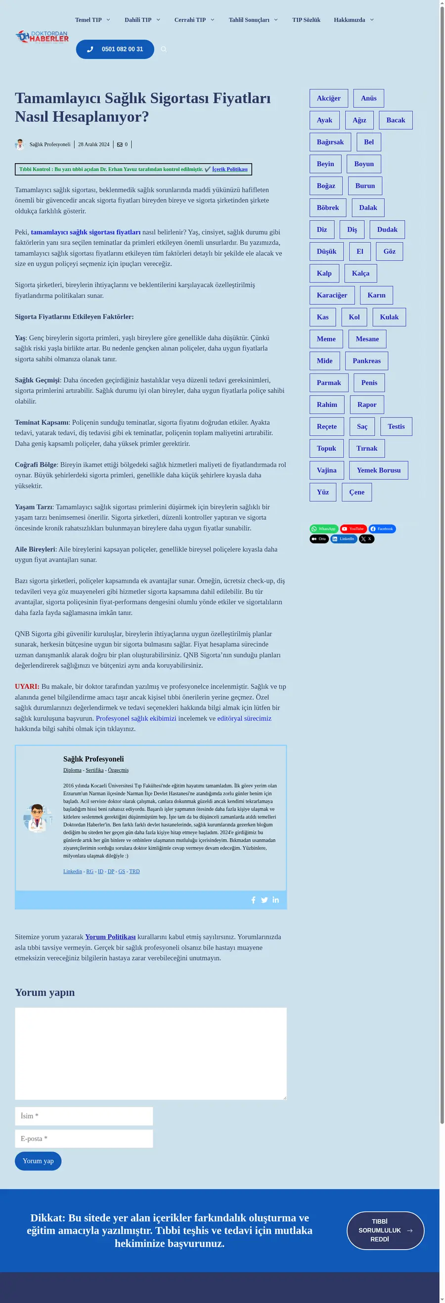Doktordanhaberler.com önizleme