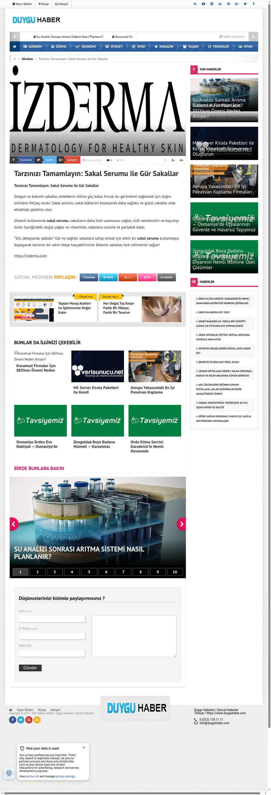 Duyguhaber.com önizleme
