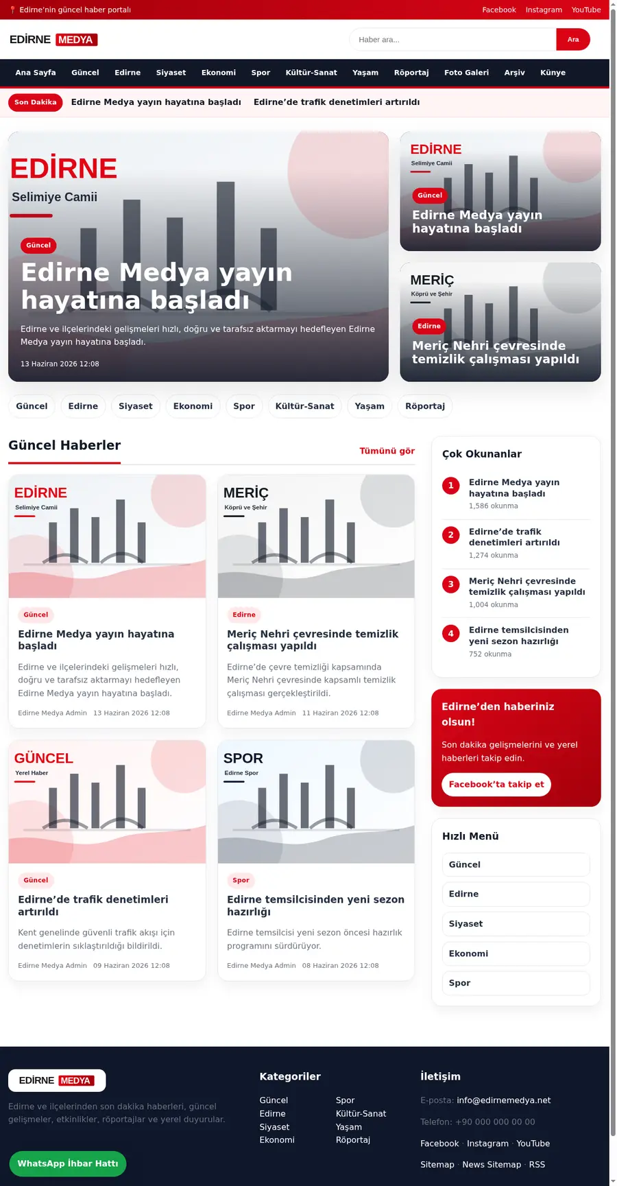 Edirnemedya.net önizleme