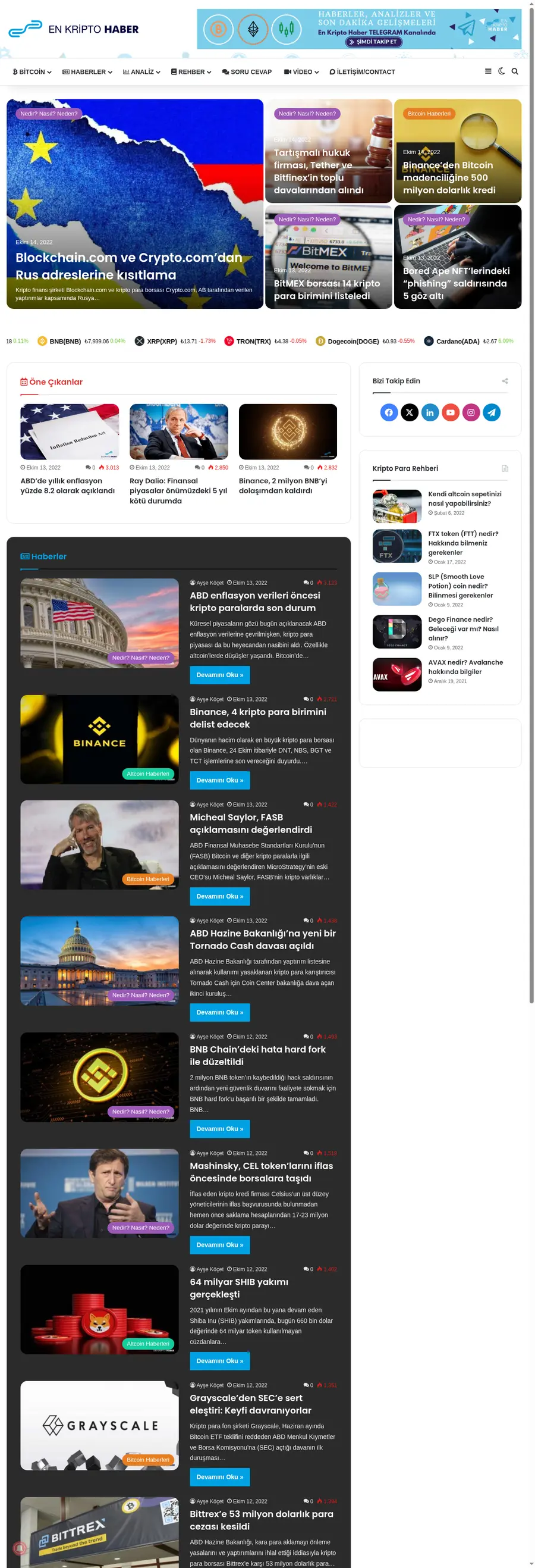 Enkriptohaber.com önizleme