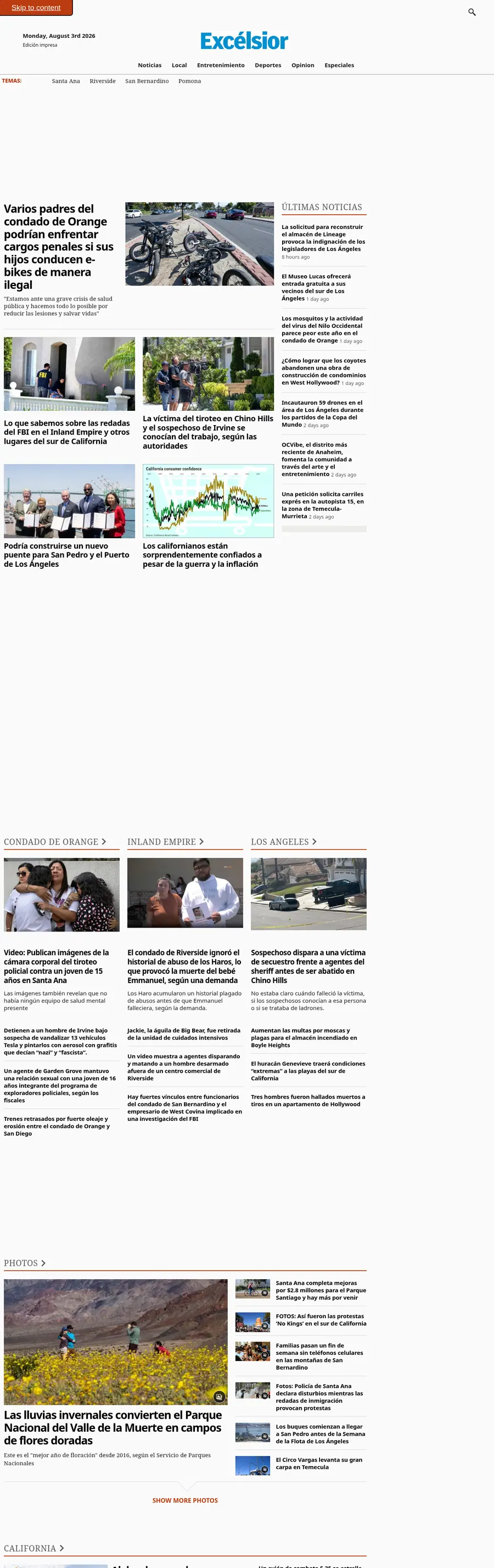 Excelsiorcalifornia.com önizleme