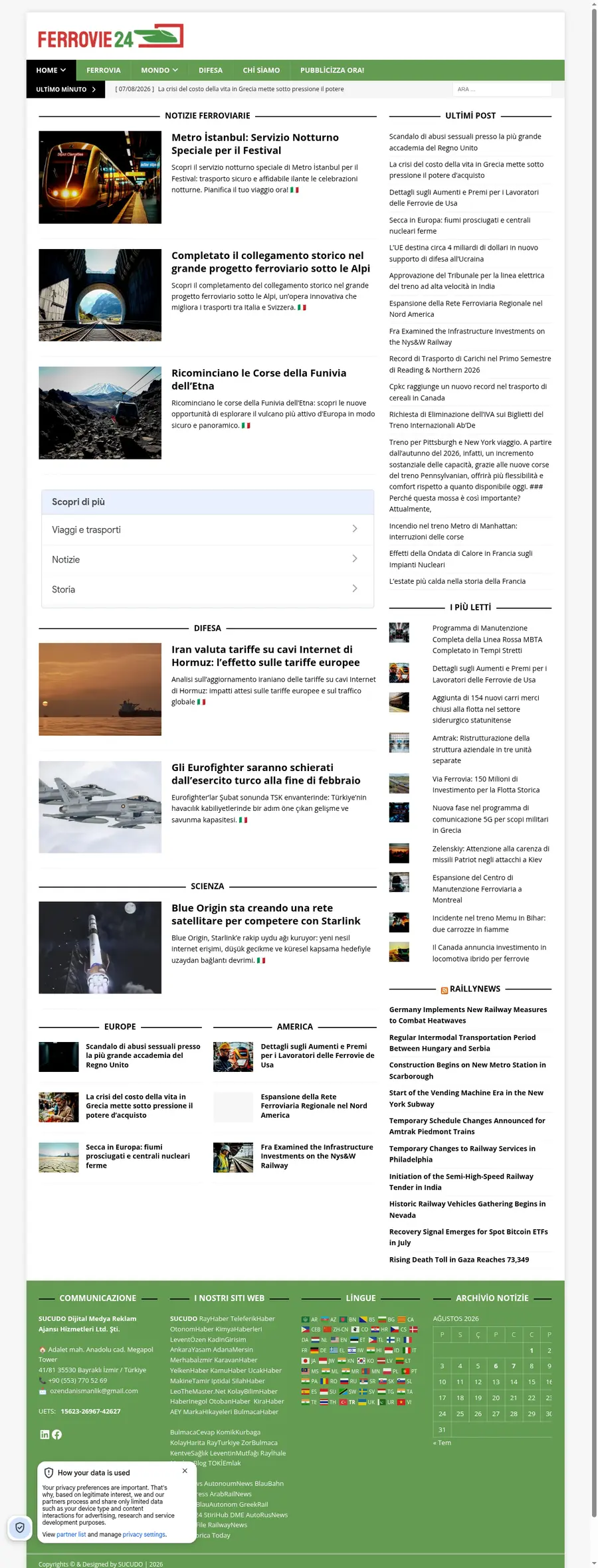 Ferrovie24.com önizleme