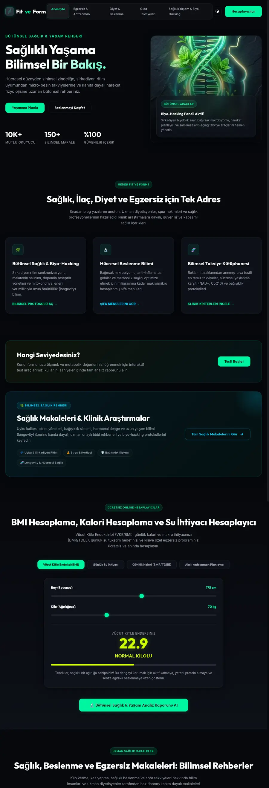 Fitveform.com önizleme