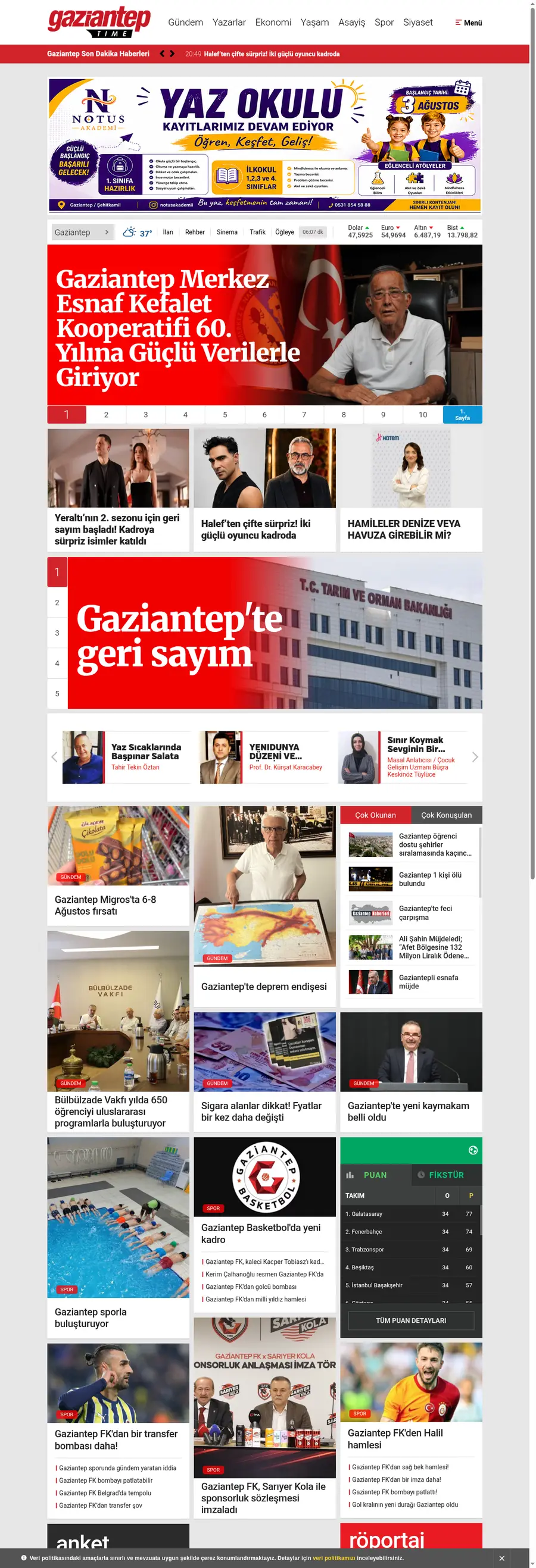 Gazianteptime.com.tr önizleme
