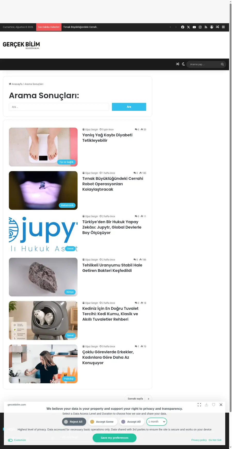 Gercekbilim.com önizleme