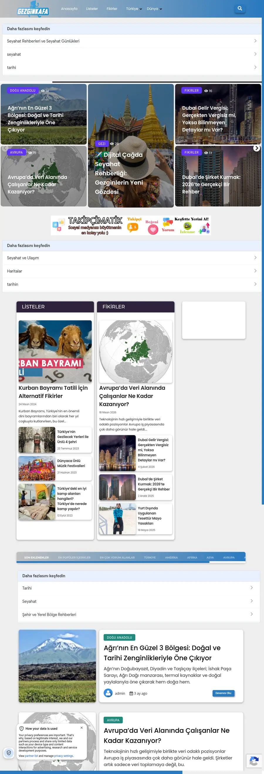 Gezginkafa.com önizleme