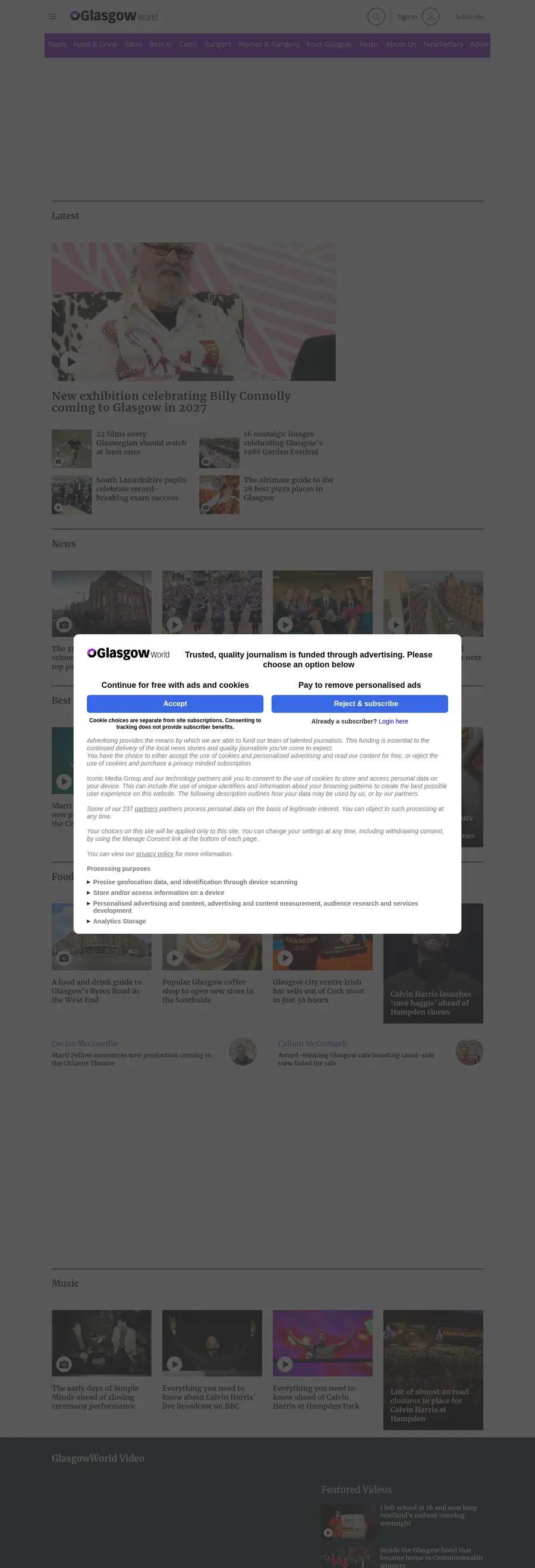 Glasgowworld.com önizleme