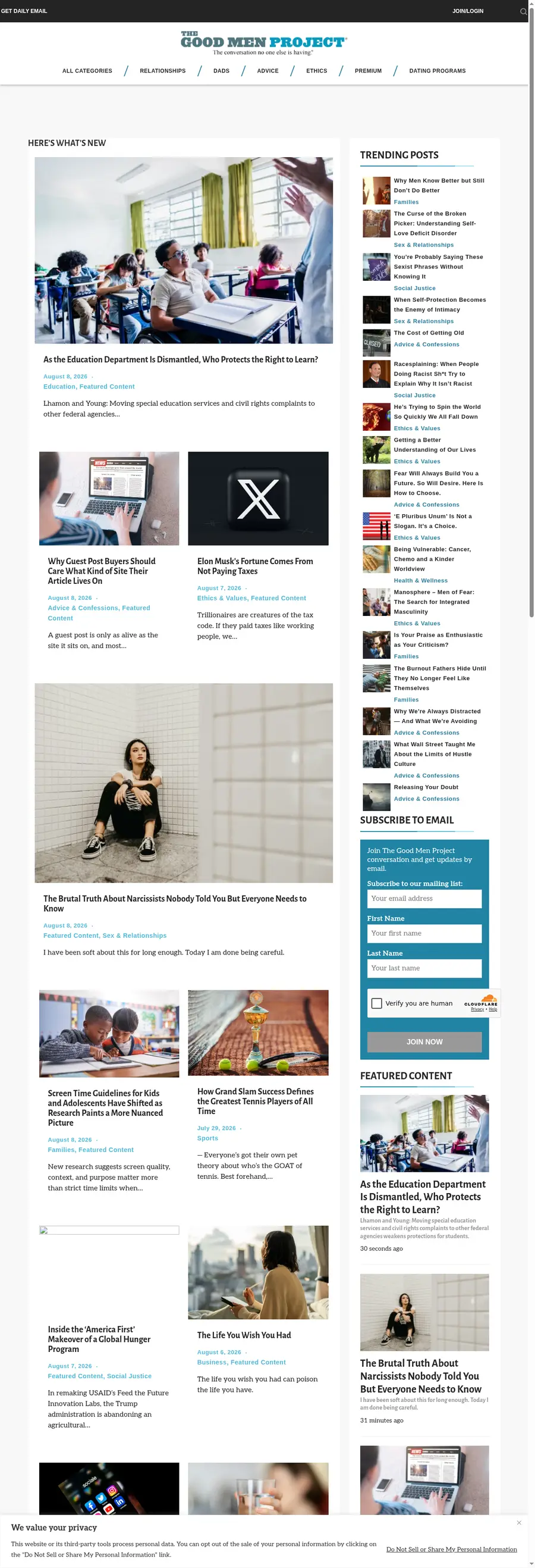 Goodmenproject.com önizleme